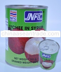 Canned Juice Lychee in Syrup Thailand 100%