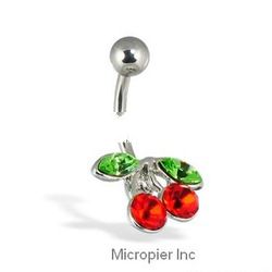 Cherry Belly Button Ring