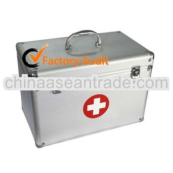 functional handle green Aluminum first aid case aluminum medical case MLD-FA14
