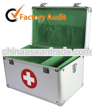 functional silver first-aid Aluminum tool case