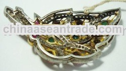 Vintage Reproduction 14K Gold Art Nouveau Pendant