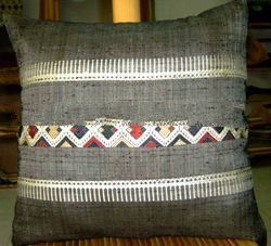 Silk Pillow Cover Decor - Grey