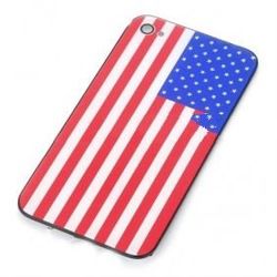Plastic Back Cover for Iphone 4 - USA Flag