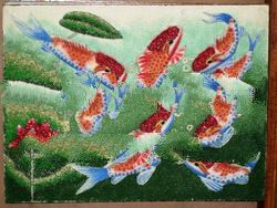 Jade stone handicraft Painting