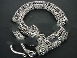 Sterling Silver Foxtail Chain 8mm