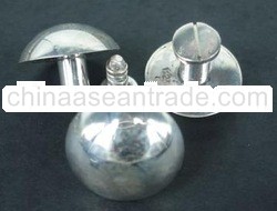 FMNBTN01 - Sterling Silver Round Dome Button