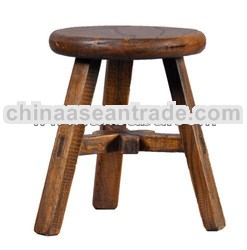 antique wooden kids stool