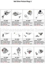 Bali Silver Poison Ring 1
