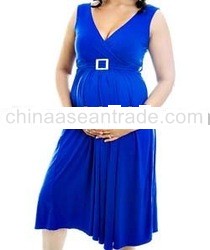 Maternity Crossover Front & Back Dress