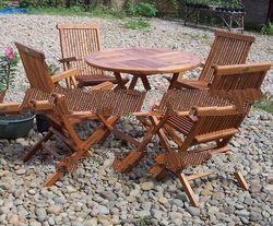 GFSET-008 Indonesia Saffana Teak Wood Dining Room Set