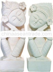 WHITE STONE STATUE WS06