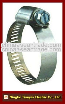 galvanized steel worm gear hose clamp