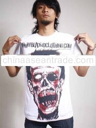 Tees shirt Black ID Zombie shirts-White