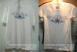 BIRTH OF A FREEDOM boy & girl tees