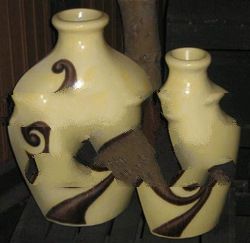 JAMRON TERRA VASE SET OF 2