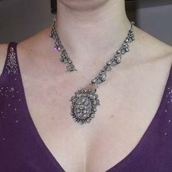 1890 Antique Edwardian Hvs Necklace