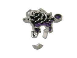 Designer Ring , Silver Ring , Rose Flower Ring , Ring , Bali Jewelry