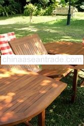 Teak Garden and Outdoor Furniture: Teak Kebun Extending Table