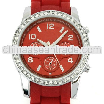geneva natural diamond watch & ladies fashion watch