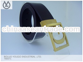 genuine leather buckle gold buckle custom belt tensioner