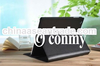 genuine stand leather case for new ipad