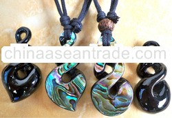 paua hook pendant