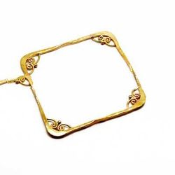 Brass solid metal bangle