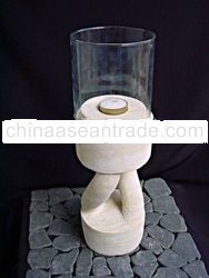 STONE CANDLE HOLDER