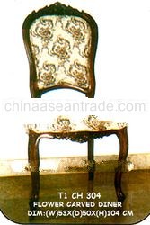 Flower Carved Reproduction Diner