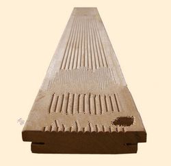 Teak Decking Anti Slip with Grooves