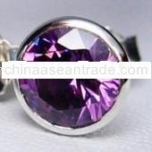 Dark Amethyst Earring VJ-SE-1427