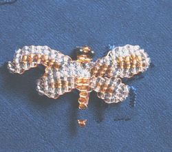 Little Dragonfly Bead Brooch