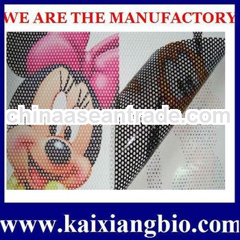 glass sticker one way vision film for out door advertisment printing