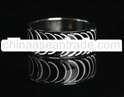 Resin and Shell Stainless Bangle