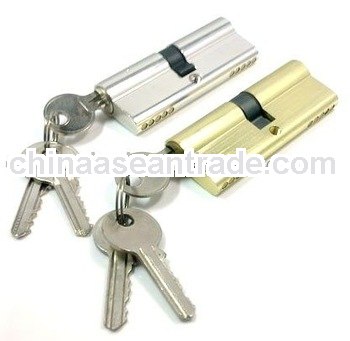 gold chrome plate aluminium lock cylinder