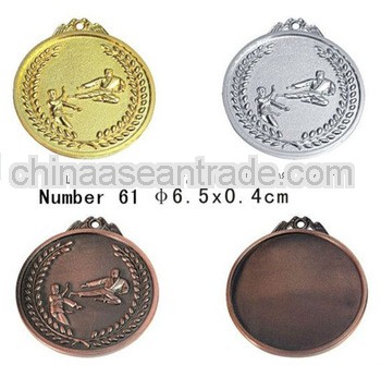 gold / nickel / bronze custom sport award metal medal medallion