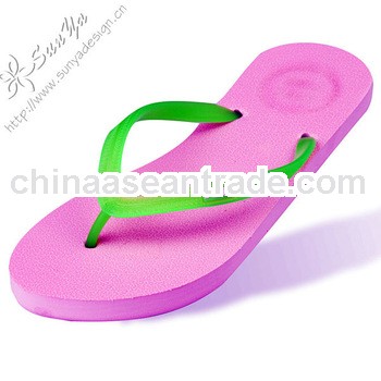 good quality rubber sole PVC upper slipper flip flops