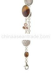 Sterling Silver 925 with Agate, CZ & Tiger Eye