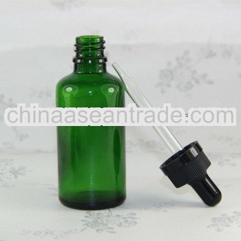 green childproof dropper bottle with pipette glass