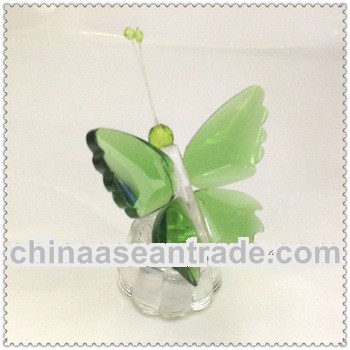 green crystal butterfly figurine for good friend best friend birthday gift