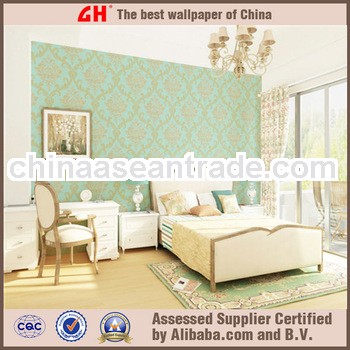 green flower shiny wallpaper made in china wallpaper