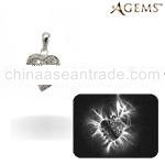 PD1600E 18k gold energized diamond pendant