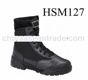 ground force stain resistant black mens first class walking tactical boots