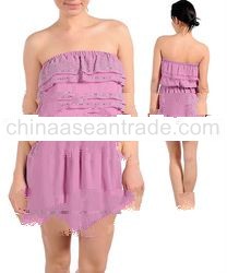 STYLE DBZ29: LAYERED RUFFLED DRESS