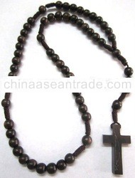 Tiger Ebony Wood Rosary