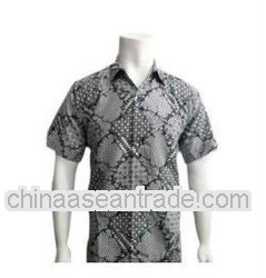 Ethnic Batik shirt 0625C Black