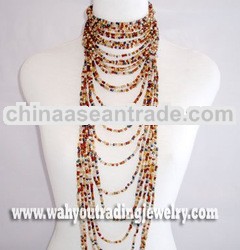 glass beads necklace