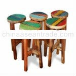 STOOL MADE OF OLD BOAT WOOD BWS16