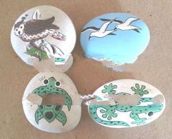 Painting Stone Magnet