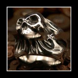Skull Ring made from 925 Sterling Silver Jewelry